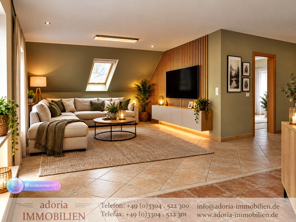 * Große 3-Zimmer-Wohnung mit Balkon und traumhaftem Blick in die Natur * ab sofort * Bötzow *