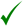 green tick simple f